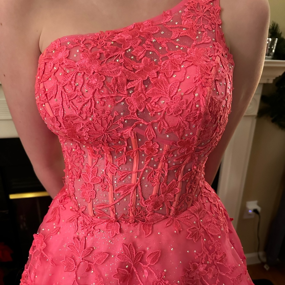 Hot Pink Princess Prom Dress!